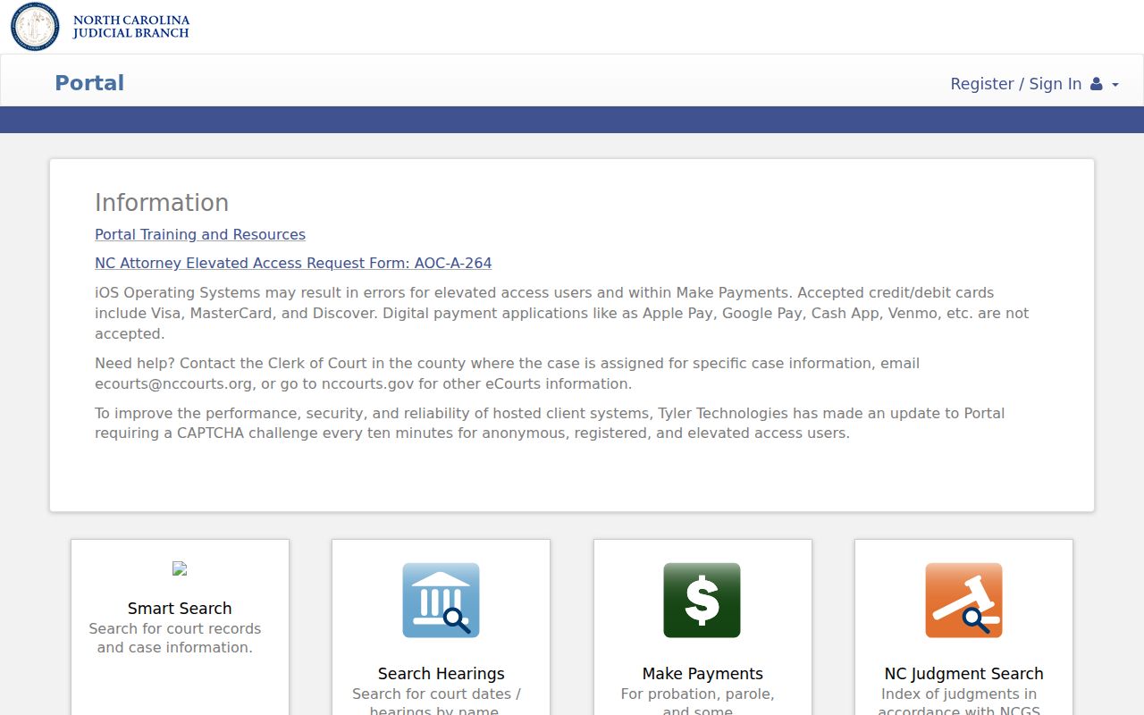 Salisbury people search in the North Carolina eCourts Portal