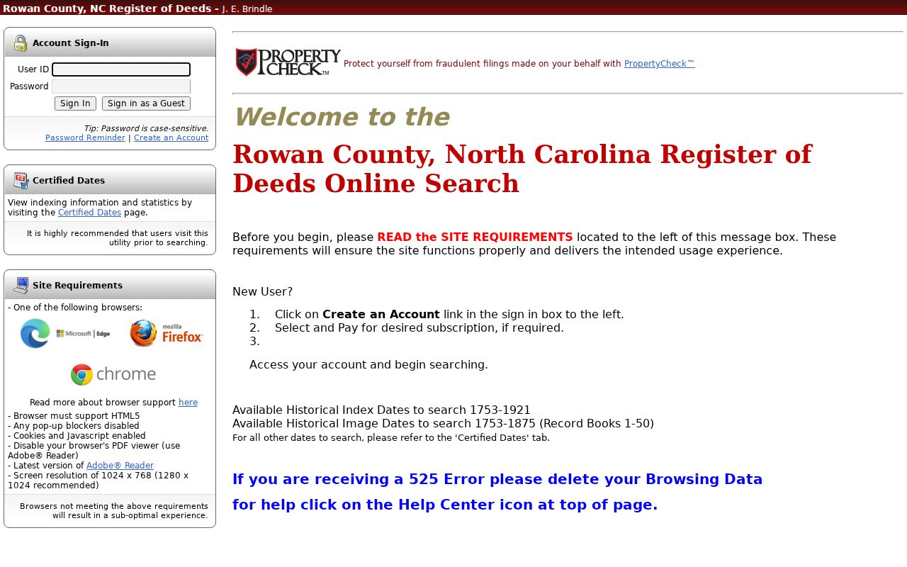 Salisbury people search through Rowan recorded documents