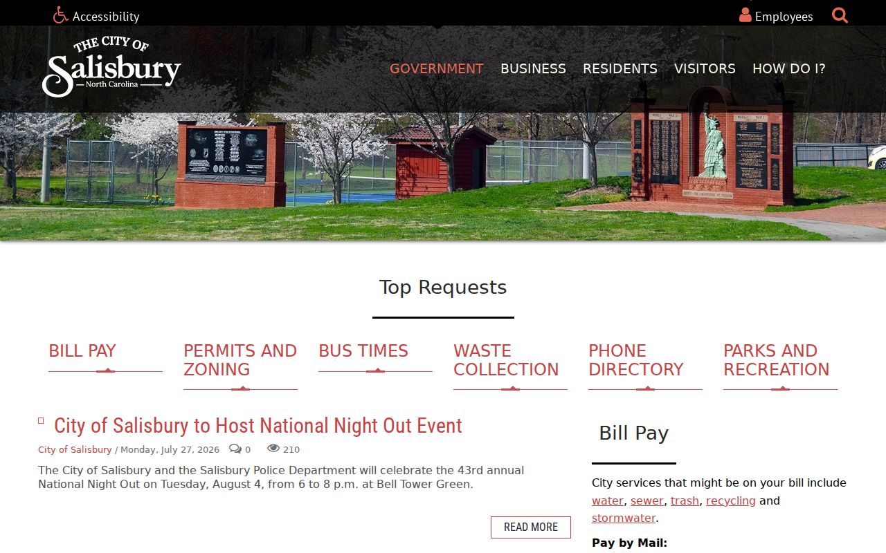 Salisbury people search using the city directory