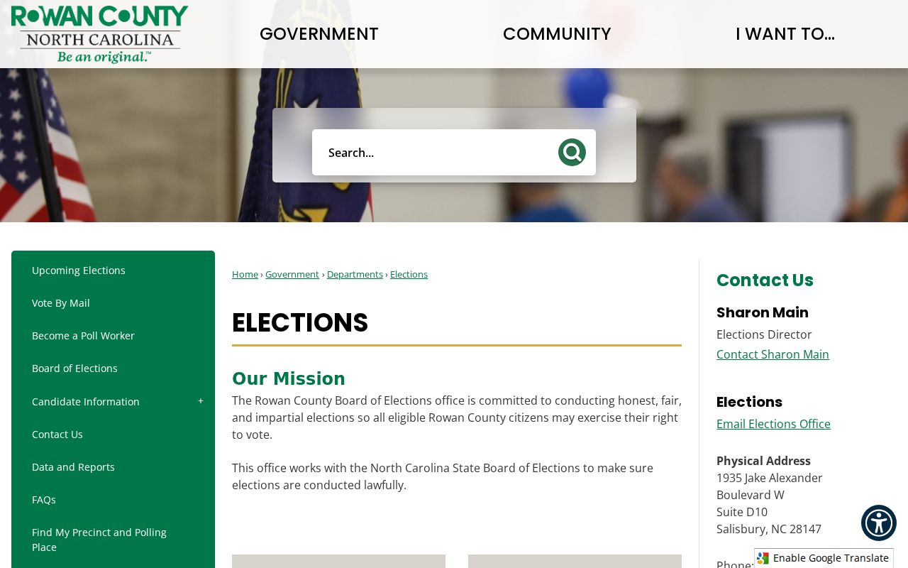 Salisbury voter records and Rowan County Board of Elections resources